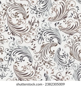 seamless floral pattern. Vintage ornament. Use for wallpaper, printing on the packaging paper, textiles.