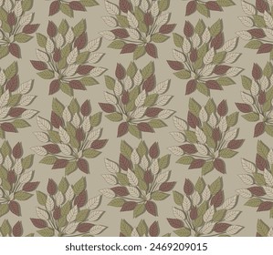 seamless floral pattern. Vintage ornament. Use for wallpaper, printing on the packaging paper, textiles.
