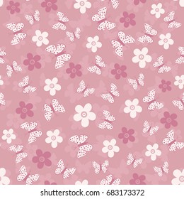 seamless floral pattern. Vintage ornament. Use for wallpaper, printing on the packaging paper, textiles.