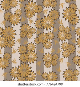 seamless floral pattern. Vintage ornament. Use for wallpaper, printing on the packaging paper, textiles. 
