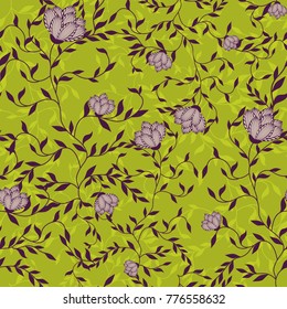 seamless floral pattern. Vintage ornament. Use for wallpaper, printing on the packaging paper, textiles. 
