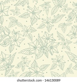 Seamless floral pattern in vintage style 2