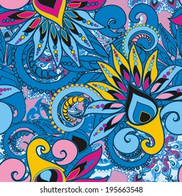 seamless floral pattern in vintage style