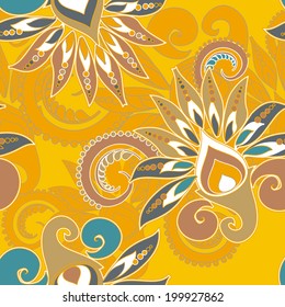 seamless floral pattern in vintage style