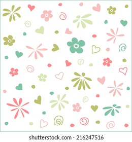 Seamless floral pattern, wallpaper
