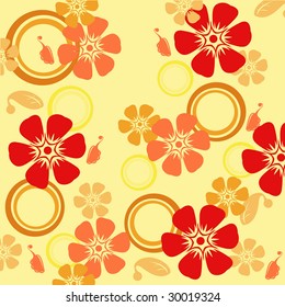 seamless floral pattern - wallpaper, background, decoration