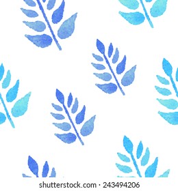 Seamless floral pattern. Watercolor illustration. Vector element for your design.