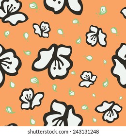 Seamless floral pattern wedding.background, postcard.