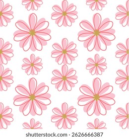 seamless floral pattern with white background 