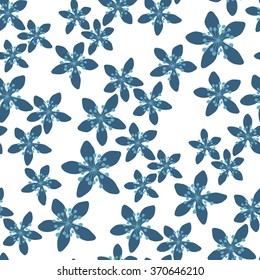 Seamless floral pattern. White background.