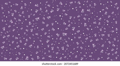 The seamless floral pattern of white and flowers pink dar