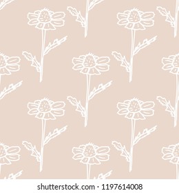 seamless floral pattern with wild flower