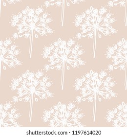 seamless floral pattern with wild flower