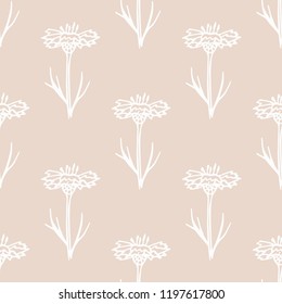 seamless floral pattern with wild flower