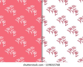 seamless floral pattern with wild flower