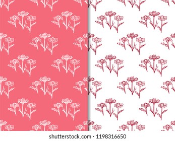 seamless floral pattern with wild flower