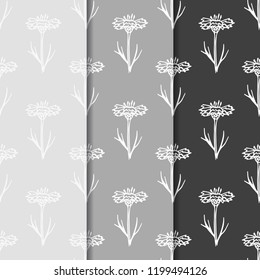 seamless floral pattern with wild flower