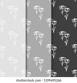seamless floral pattern with wild flower