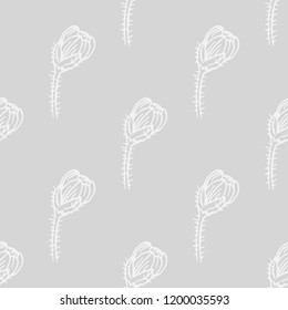 seamless floral pattern with wild flower