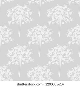 seamless floral pattern with wild flower