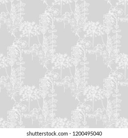 seamless floral pattern with wild flower