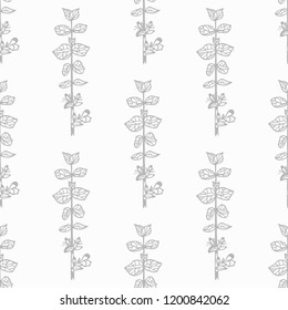 seamless floral pattern with wild flower