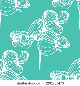 seamless floral pattern with wild flower