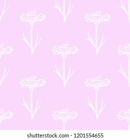 seamless floral pattern with wild flower