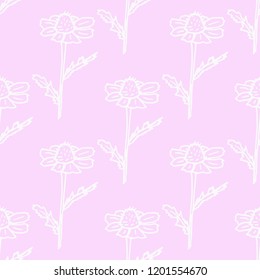 seamless floral pattern with wild flower