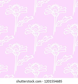 seamless floral pattern with wild flower