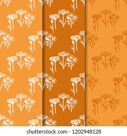 seamless floral pattern with wild flower