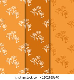 seamless floral pattern with wild flower
