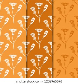 seamless floral pattern with wild flower