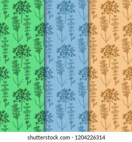 seamless floral pattern with wild flower