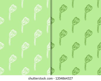 seamless floral pattern with wild flower