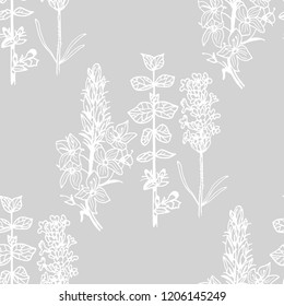 seamless floral pattern with wild flower