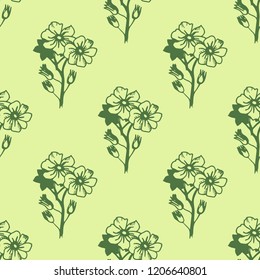 seamless floral pattern with wild flower