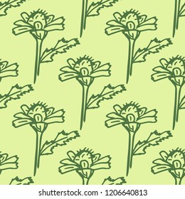 seamless floral pattern with wild flower