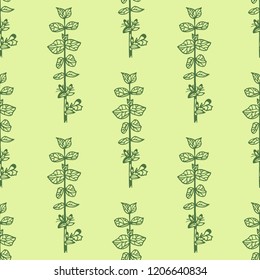 seamless floral pattern with wild flower