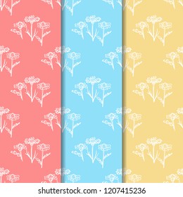 seamless floral pattern with wild flower