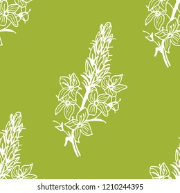 seamless floral pattern with wild flower