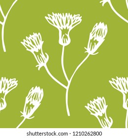 seamless floral pattern with wild flower