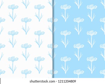 seamless floral pattern with wild flower