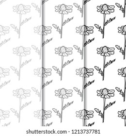 seamless floral pattern with wild flower