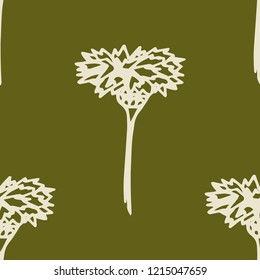 seamless floral pattern with wild flower