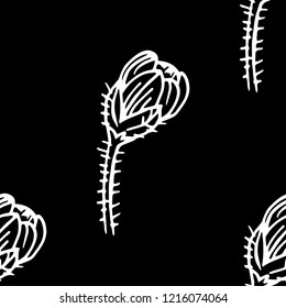 seamless floral pattern with wild flower
