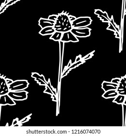seamless floral pattern with wild flower