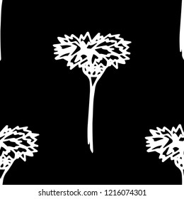 seamless floral pattern with wild flower