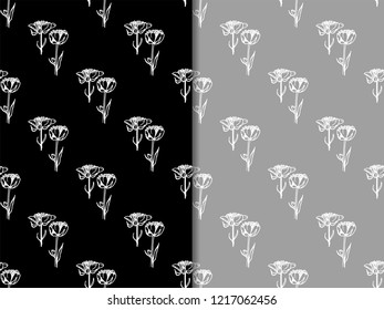 seamless floral pattern with wild flower