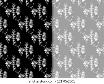 seamless floral pattern with wild flower